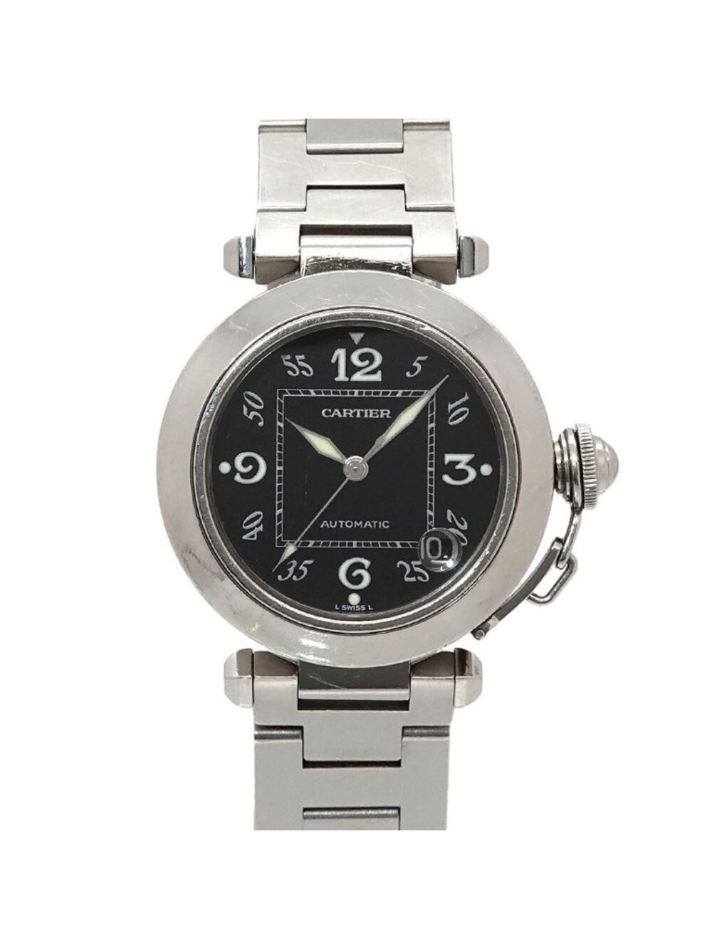 Cartier Pasha C Boys' Watch Date Black Automatic
